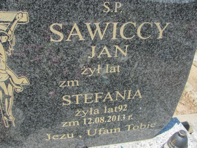 Stefania Sawicka 1921 Wohyń - Grobonet - Wyszukiwarka osób pochowanych