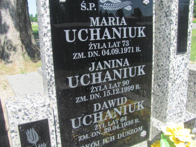 Janina Uchaniuk  1910 Wohyń - Grobonet - Wyszukiwarka osób pochowanych