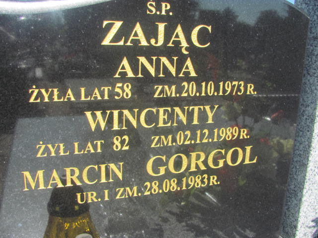 Eugeniusz Zając 1940 Wohyń - Grobonet - Wyszukiwarka osób pochowanych