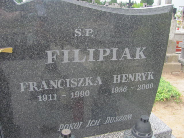 Franciszka Filipiak 1911 Wohyń - Grobonet - Wyszukiwarka osób pochowanych