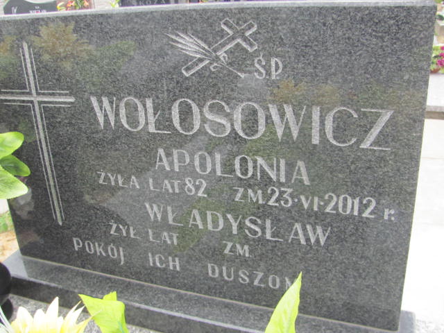 Apolonia Wołosowicz 1930 Wohyń - Grobonet - Wyszukiwarka osób pochowanych