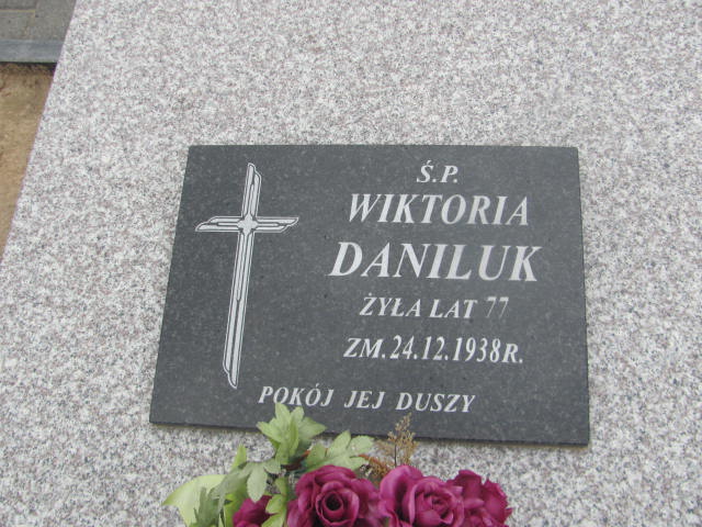 Wiktoria Daniluk Wohyń - Grobonet - Wyszukiwarka osób pochowanych