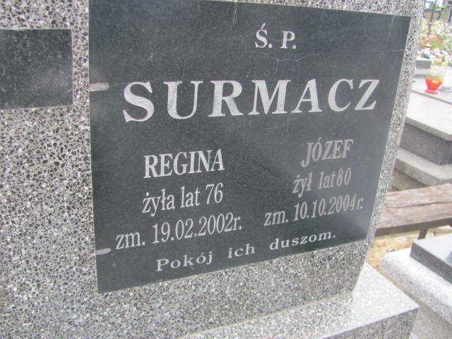 Józefa Surmacz 1924 Wohyń - Grobonet - Wyszukiwarka osób pochowanych