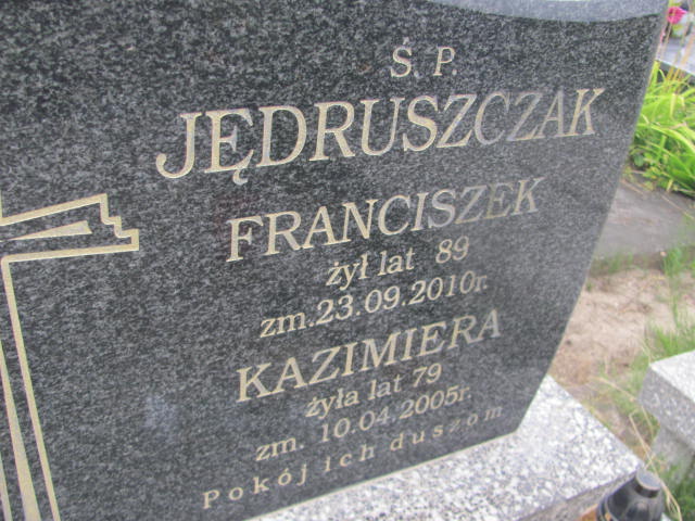 Grób Franciszek Jędruszczak