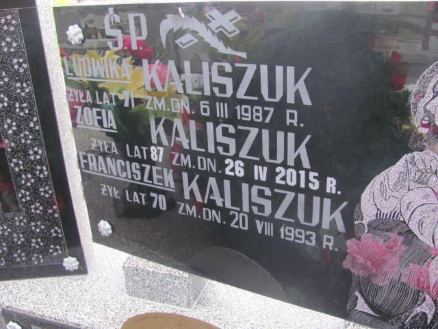 Franciszek Kaliszuk 1923 Wohyń - Grobonet - Wyszukiwarka osób pochowanych