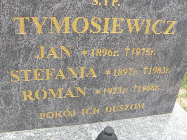 Roman Jan Tymosiewicz 1923 Wohyń - Grobonet - Wyszukiwarka osób pochowanych