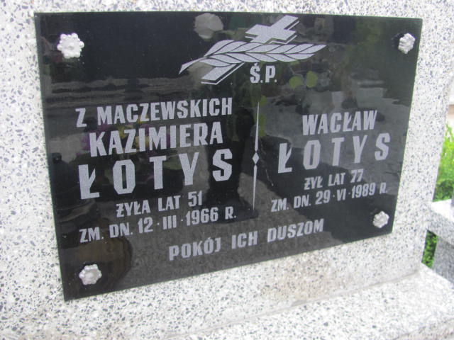 Anna Łotys 1947 Wohyń - Grobonet - Wyszukiwarka osób pochowanych