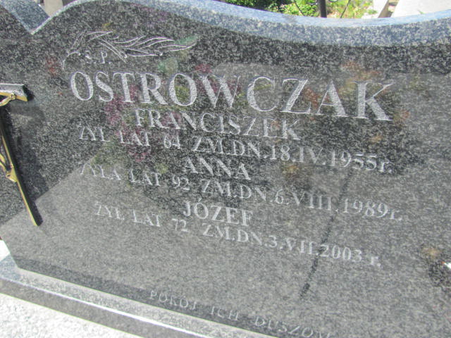 Józef Ostrowczak 1931 Wohyń - Grobonet - Wyszukiwarka osób pochowanych