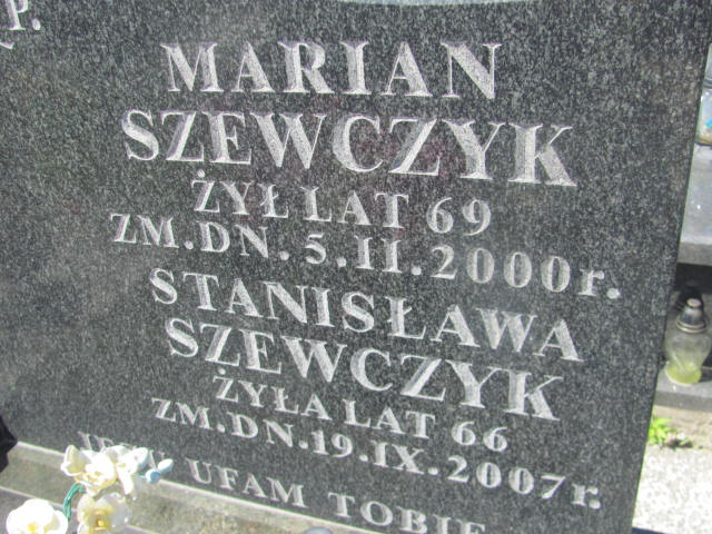 Marian Szewczyk  1931 Wohyń - Grobonet - Wyszukiwarka osób pochowanych