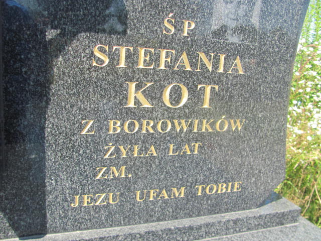 Stefania Kot  1920 Wohyń - Grobonet - Wyszukiwarka osób pochowanych